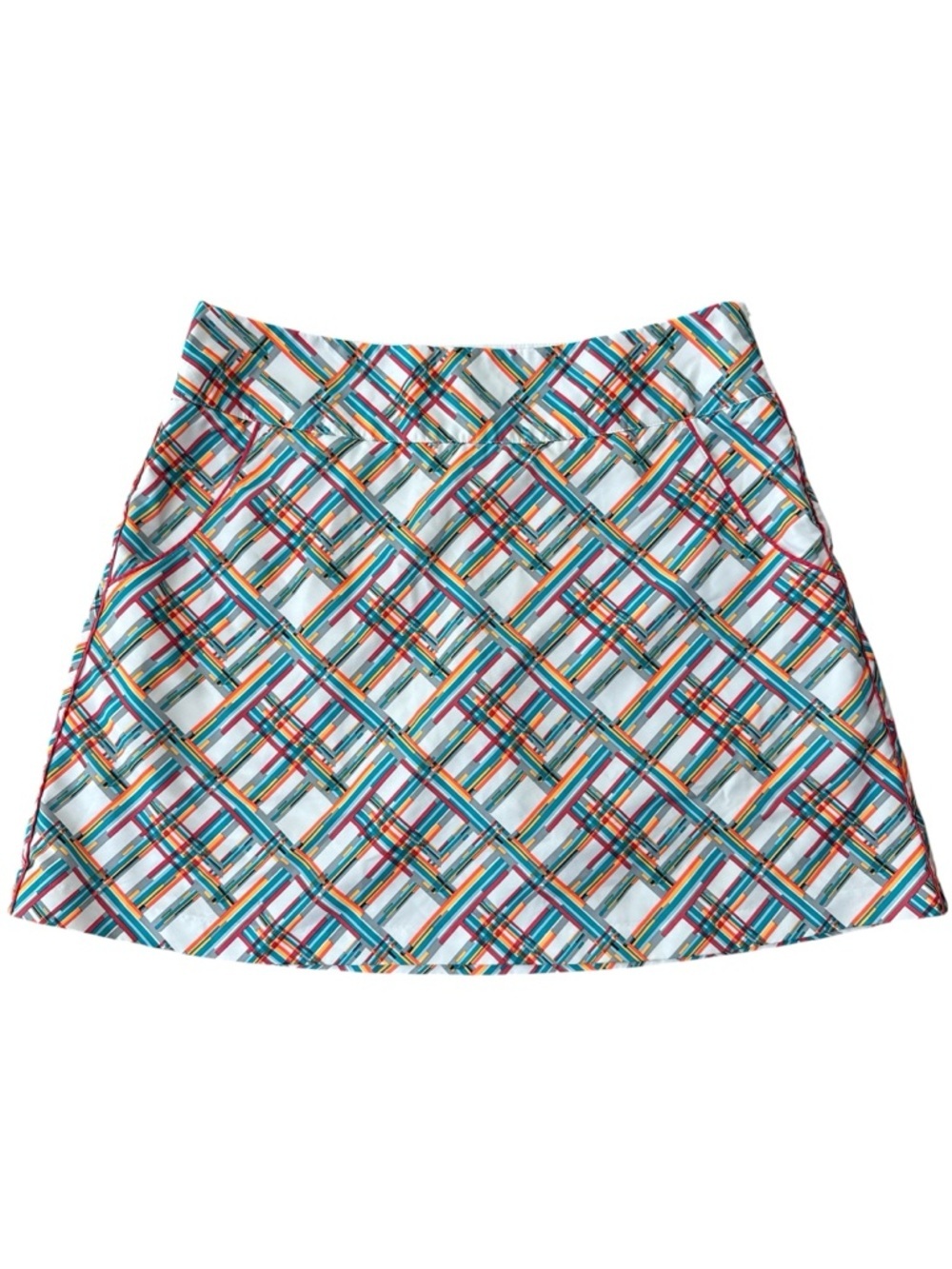 Adidas Multicolor Plaid Women's Golf Skirt Skort